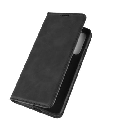 For OnePlus Nord Retro-skin Business Magnetic Suction Leather Case with Holder & Card Slots & Wallet