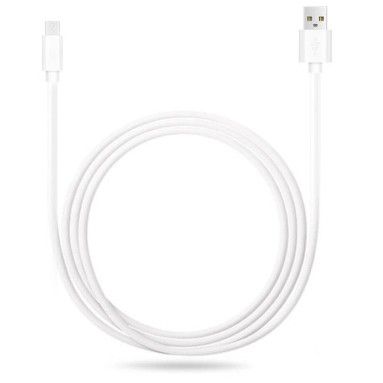 2.4A USB Male to Micro USB Male Interface Charge Cable, Length: 2m (White), 2m
