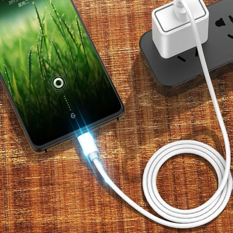 2.4A USB Male to Micro USB Male Interface Charge Cable, Length: 2m (White), 2m