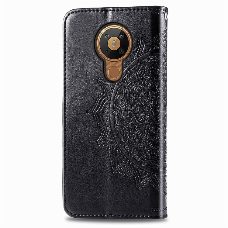 For Nokia 5.3 Mandala Flower Embossed Horizontal Flip Leather Case with Bracket / Card Slot / Wallet / Lanyard, For Nokia 5.3