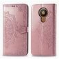 For Nokia 5.3 Mandala Flower Embossed Horizontal Flip Leather Case with Bracket / Card Slot / Wallet / Lanyard