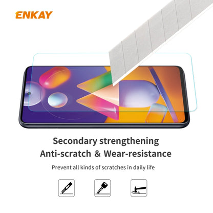 2 PCS ENKAY Hat-Prince 0.26mm 9H 2.5D Curved Edge Tempered Glass Film