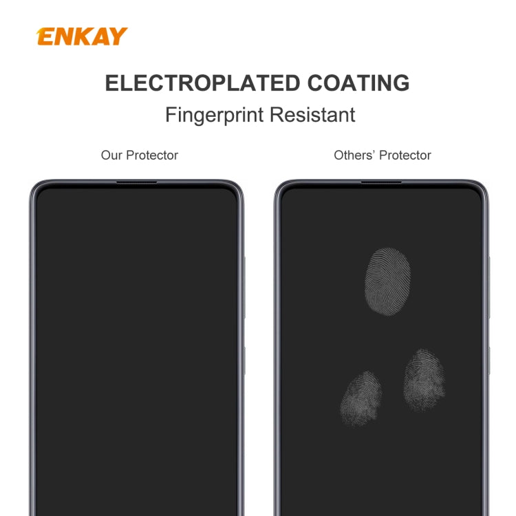 2 PCS ENKAY Hat-Prince 0.26mm 9H 2.5D Curved Edge Tempered Glass Film, For OnePlus Nord, For Galaxy M31s 2 PCS