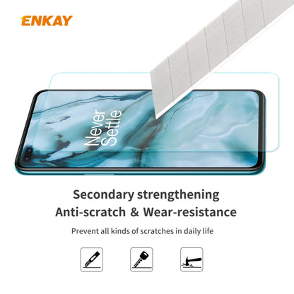 2 PCS ENKAY Hat-Prince 0.26mm 9H 2.5D Curved Edge Tempered Glass Film, For OnePlus Nord, For Galaxy M31s 2 PCS