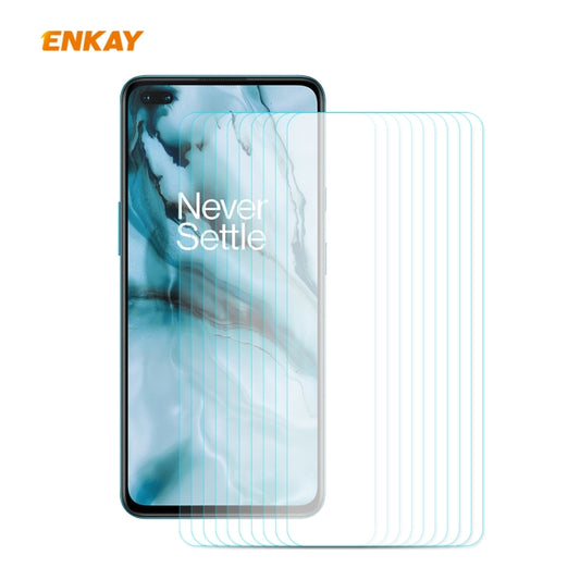 10 PCS ENKAY Hat-Prince 0.26mm 9H 2.5D Curved Edge Tempered Glass Film