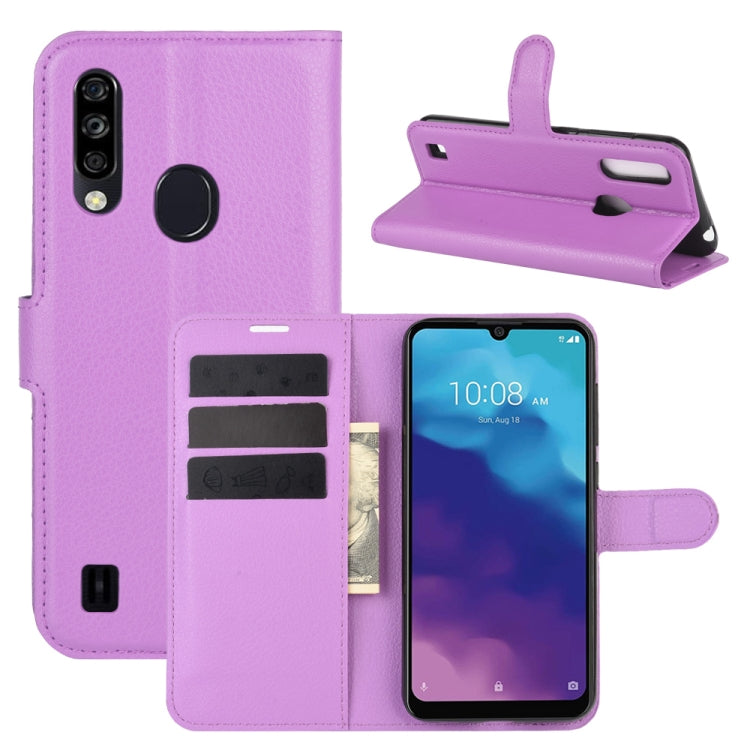 For ZTE Blade A7 2020 Fingerprint Version Litchi Texture Horizontal Flip Protective Case with Holder & Card Slots & Wallet, For ZTE Blade A7 2020 Fingerprint Version