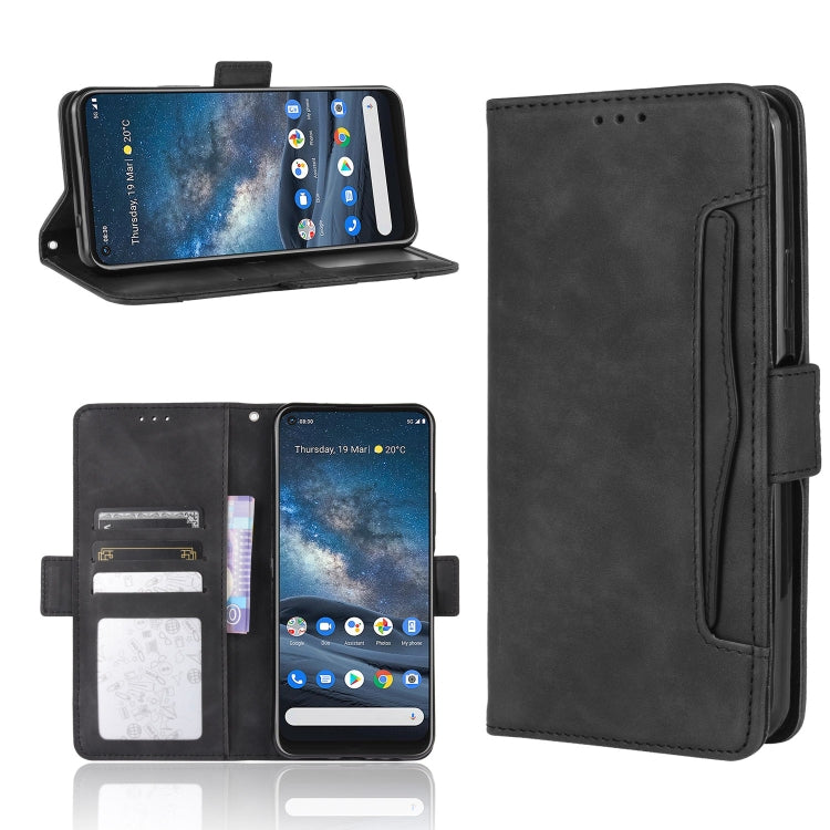 For Nokia 8.3 5G Wallet Style Skin Feel Calf Pattern Leather Case ，with Separate Card Slot