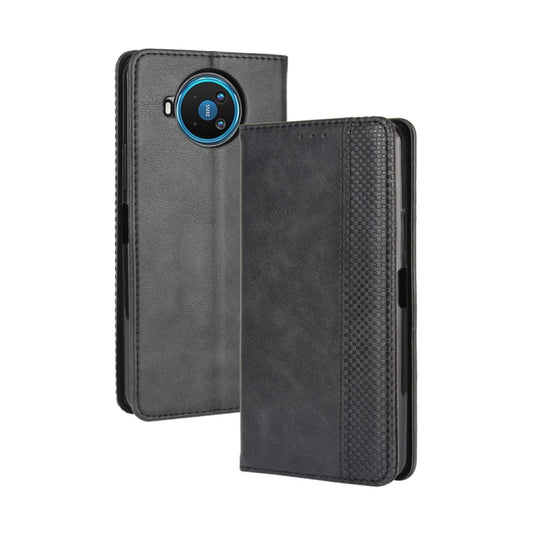 For Nokia 8.3 5G Magnetic Buckle Retro Crazy Horse Texture Horizontal Flip Leather Case  , with Holder & Card Slots & Photo Frame