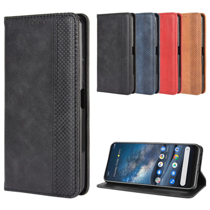 For Nokia 8.3 5G Magnetic Buckle Retro Crazy Horse Texture Horizontal Flip Leather Case  , with Holder & Card Slots & Photo Frame, For Nokia 8.3 5G