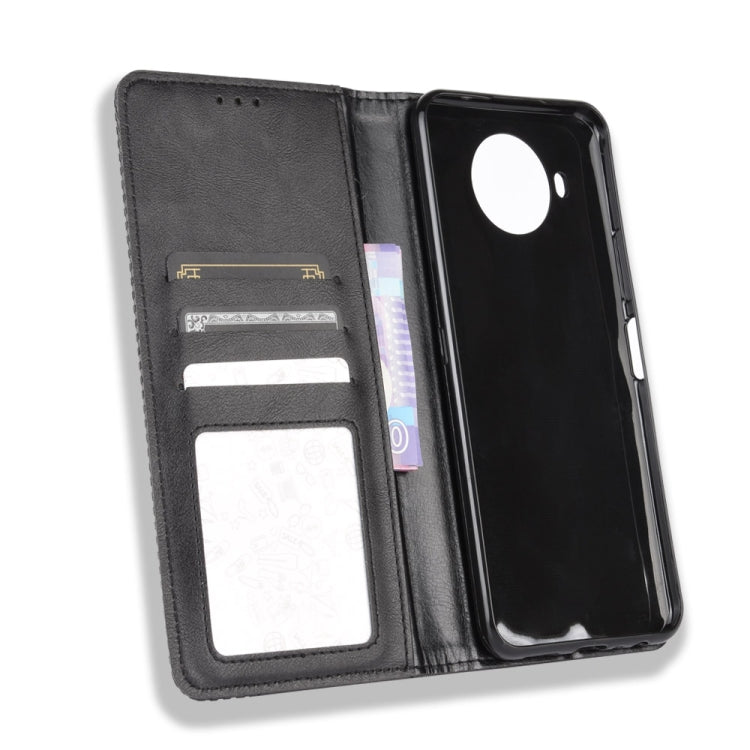 For Nokia 8.3 5G Magnetic Buckle Retro Crazy Horse Texture Horizontal Flip Leather Case  , with Holder & Card Slots & Photo Frame, For Nokia 8.3 5G
