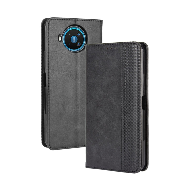 For Nokia 8.3 5G Magnetic Buckle Retro Crazy Horse Texture Horizontal Flip Leather Case  , with Holder & Card Slots & Photo Frame, For Nokia 8.3 5G