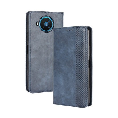 For Nokia 8.3 5G Magnetic Buckle Retro Crazy Horse Texture Horizontal Flip Leather Case  , with Holder & Card Slots & Photo Frame, For Nokia 8.3 5G