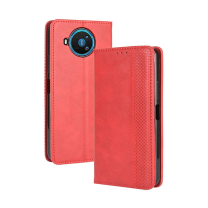For Nokia 8.3 5G Magnetic Buckle Retro Crazy Horse Texture Horizontal Flip Leather Case  , with Holder & Card Slots & Photo Frame, For Nokia 8.3 5G