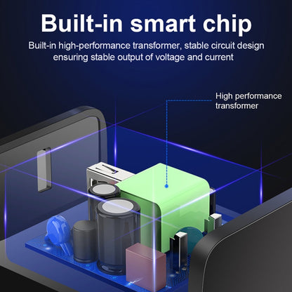 Portable Dual USB Mobile Phone Tablet Universal Charging Head Travel Charger, US Plug, US Plug