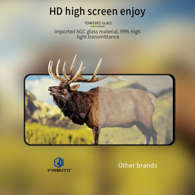 PINWUYO 9H 3D Curved Full Screen Explosion-proof Tempered Glass Film