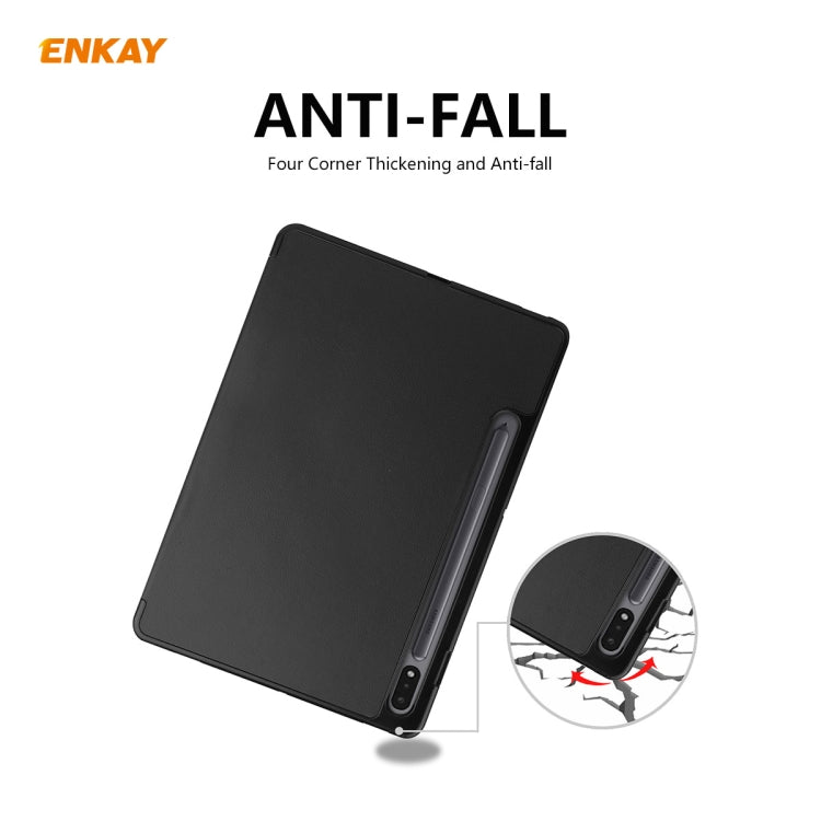 ENKAY ENK-8011 PU Leather + TPU Smart Case with Pen Slot for Samsung Galaxy Tab S7 11.0 T870 / T875