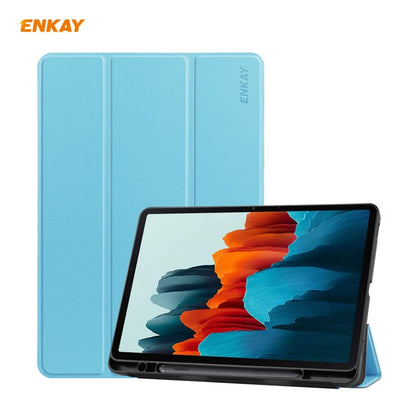 ENKAY ENK-8011 PU Leather + TPU Smart Case with Pen Slot for Samsung Galaxy Tab S7 11.0 T870 / T875