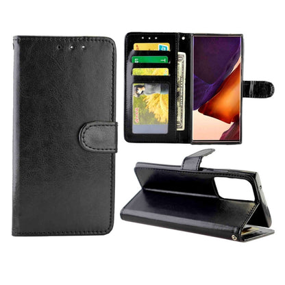 Crazy Horse Texture Leather Horizontal Flip Protective Case with Holder & Card Slots & Wallet & Photo Frame