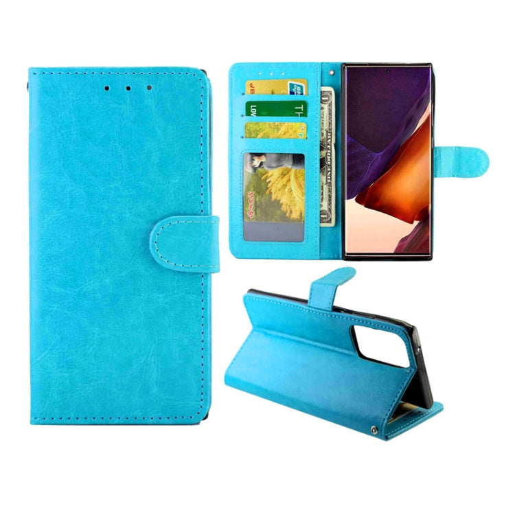 Crazy Horse Texture Leather Horizontal Flip Protective Case with Holder & Card Slots & Wallet & Photo Frame