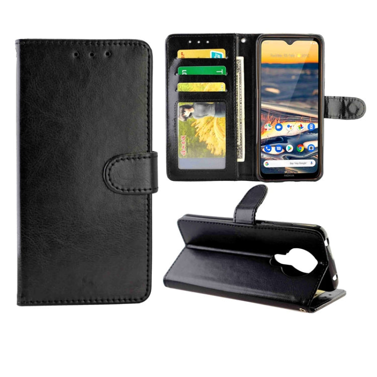 Crazy Horse Texture Leather Horizontal Flip Protective Case with Holder & Card Slots & Wallet & Photo Frame