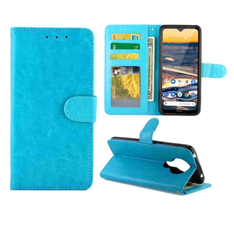 Crazy Horse Texture Leather Horizontal Flip Protective Case with Holder & Card Slots & Wallet & Photo Frame