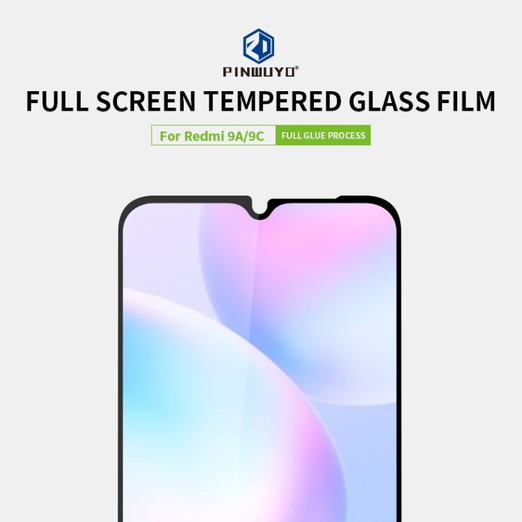 PINWUYO 9H 2.5D Full Screen Tempered Glass Film