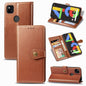 For Google Pixel 4A Retro Solid Color Leather Buckle Phone Case with Lanyard & Photo Frame & Card Slot & Wallet & Stand Function