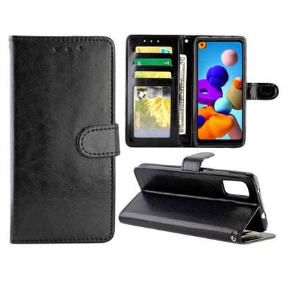 Crazy Horse Texture Leather Horizontal Flip Protective Case with Holder & Card Slots & Wallet & Photo Frame