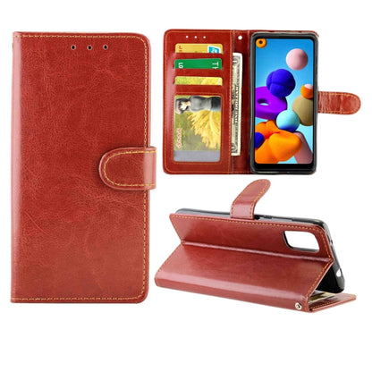 Crazy Horse Texture Leather Horizontal Flip Protective Case with Holder & Card Slots & Wallet & Photo Frame