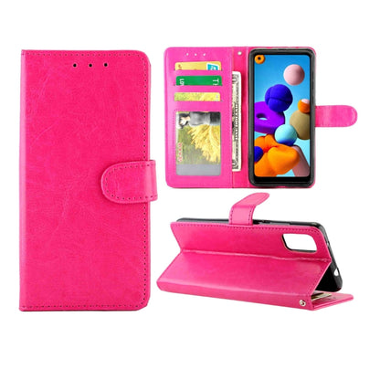 Crazy Horse Texture Leather Horizontal Flip Protective Case with Holder & Card Slots & Wallet & Photo Frame, For Samsung Galaxy M51, For Samsung Galaxy M01, For Nokia 1.3