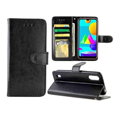 Crazy Horse Texture Leather Horizontal Flip Protective Case with Holder & Card Slots & Wallet & Photo Frame, For Samsung Galaxy M51, For Samsung Galaxy M01, For Nokia 1.3
