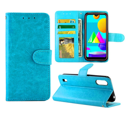 Crazy Horse Texture Leather Horizontal Flip Protective Case with Holder & Card Slots & Wallet & Photo Frame, For Samsung Galaxy M51, For Samsung Galaxy M01, For Nokia 1.3