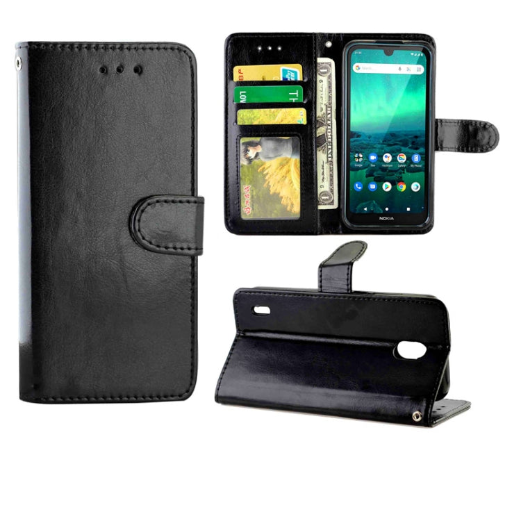 Crazy Horse Texture Leather Horizontal Flip Protective Case with Holder & Card Slots & Wallet & Photo Frame, For Samsung Galaxy M51, For Samsung Galaxy M01, For Nokia 1.3