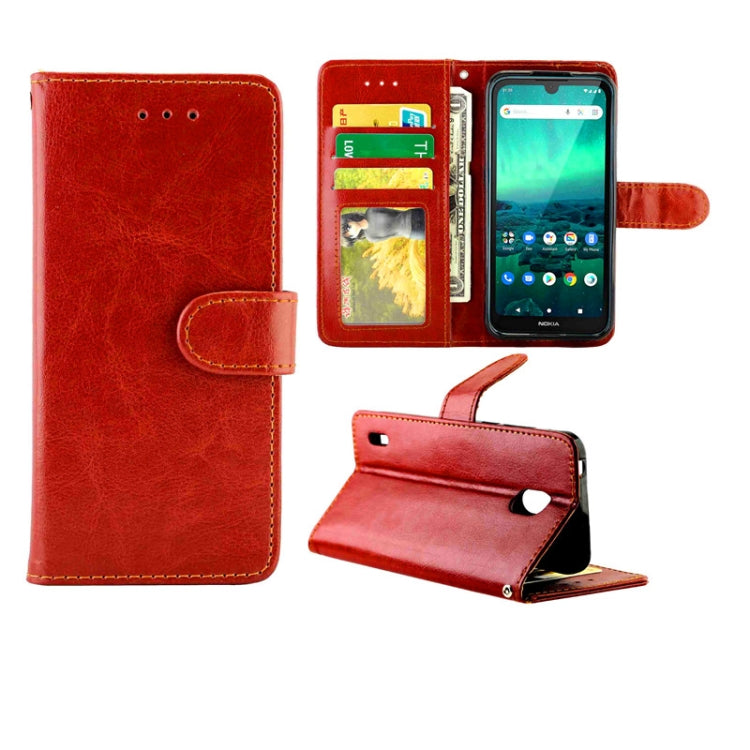 Crazy Horse Texture Leather Horizontal Flip Protective Case with Holder & Card Slots & Wallet & Photo Frame, For Samsung Galaxy M51, For Samsung Galaxy M01, For Nokia 1.3