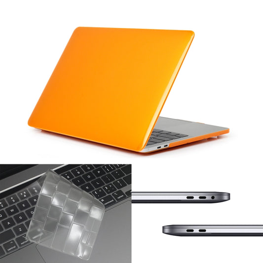 ENKAY Hat-Prince 3 in 1 For MacBook Pro 13 inch A2289 / A2251 (2020) Crystal Hard Shell Protective Case + US Version Ultra-thin TPU Keyboard Protector Cover + Anti-dust Plugs Set