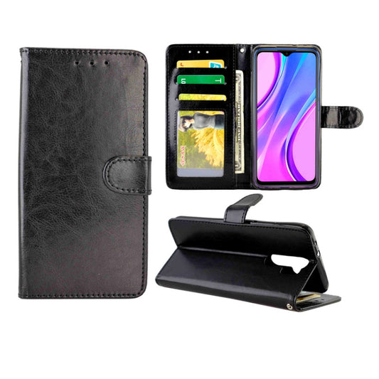 Crazy Horse Texture Leather Horizontal Flip Protective Case with Holder & Card Slots & Wallet & Photo Frame