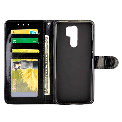 Crazy Horse Texture Leather Horizontal Flip Protective Case with Holder & Card Slots & Wallet & Photo Frame