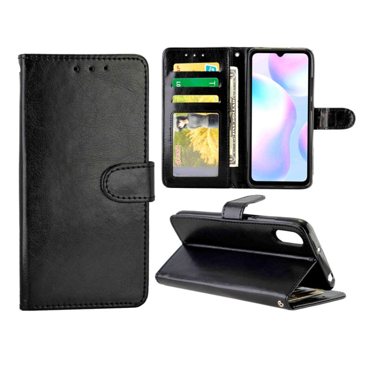 Crazy Horse Texture Leather Horizontal Flip Protective Case with Holder & Card Slots & Wallet & Photo Frame