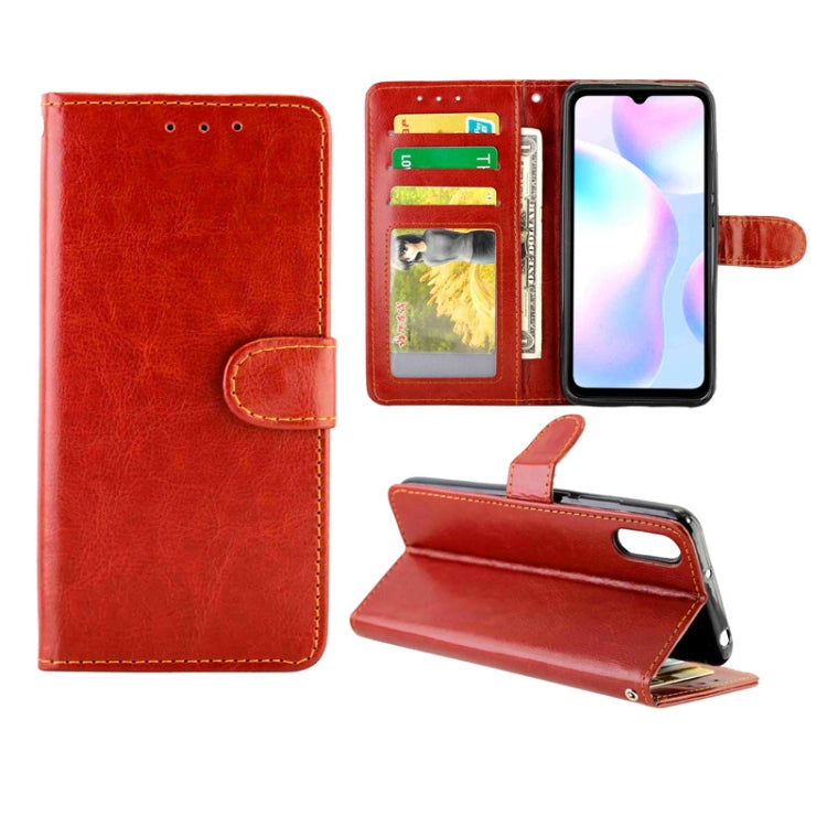 Crazy Horse Texture Leather Horizontal Flip Protective Case with Holder & Card Slots & Wallet & Photo Frame