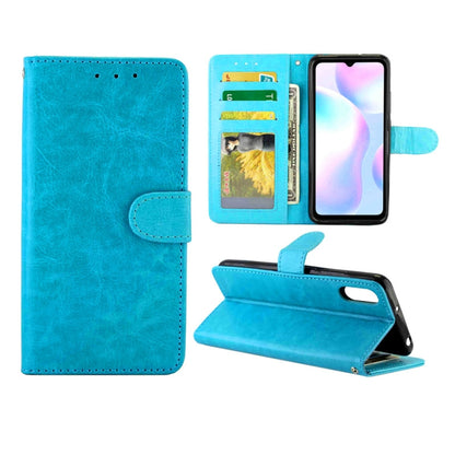 Crazy Horse Texture Leather Horizontal Flip Protective Case with Holder & Card Slots & Wallet & Photo Frame