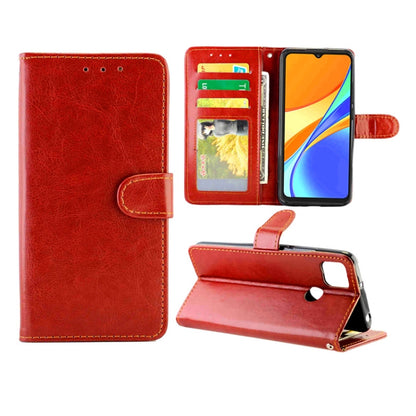 Crazy Horse Texture Leather Horizontal Flip Protective Case with Holder & Card Slots & Wallet & Photo Frame