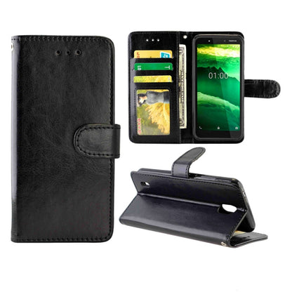 Crazy Horse Texture Leather Horizontal Flip Protective Case with Holder & Card Slots & Wallet & Photo Frame