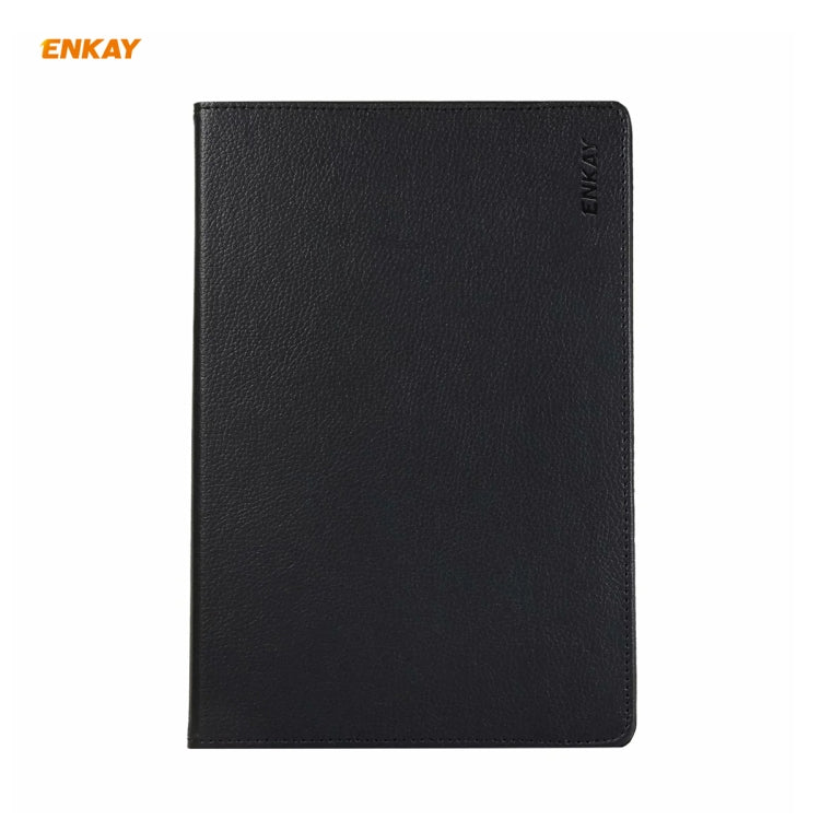 ENKAY for Samsung Galaxy Tab S7 11.0 T870 / T875 ENK-8012 360 Degree Rotation Litchi Texture Horizontal Flip PU Leather Smart Case with Holder & Sleep / Wake-up