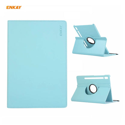 ENKAY for Samsung Galaxy Tab S7 11.0 T870 / T875 ENK-8012 360 Degree Rotation Litchi Texture Horizontal Flip PU Leather Smart Case with Holder & Sleep / Wake-up