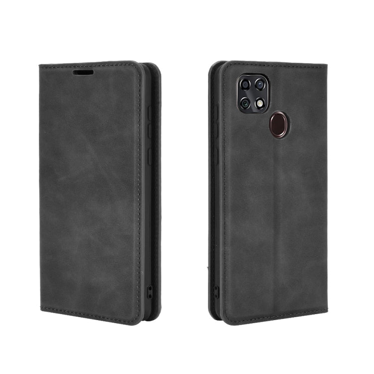 For ZTE Blade 10 Smart / Blade 20 Retro-skin Business Magnetic Suction Leather Case with Holder & Card Slots & Wallet, For ZTE Blade 10 Smart / Blade 20
