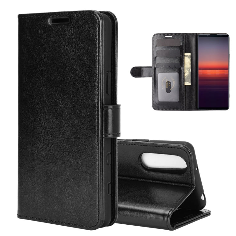 For Sony Xperia 5 II R64 Texture Single Horizontal Flip Protective Case with Holder & Card Slots & Wallet& Photo Frame