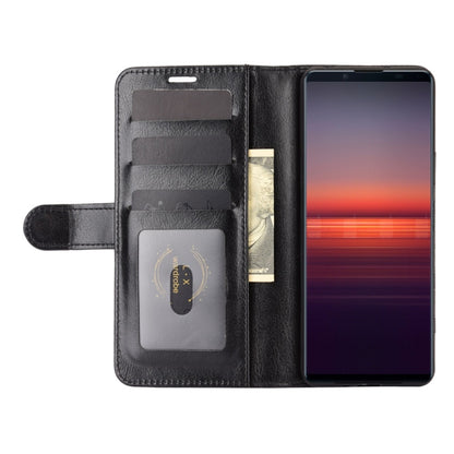 For Sony Xperia 5 II R64 Texture Single Horizontal Flip Protective Case with Holder & Card Slots & Wallet& Photo Frame