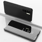 Plus Plated Mirror Horizontal Flip Leather Case with Holder, For OnePlus Nord