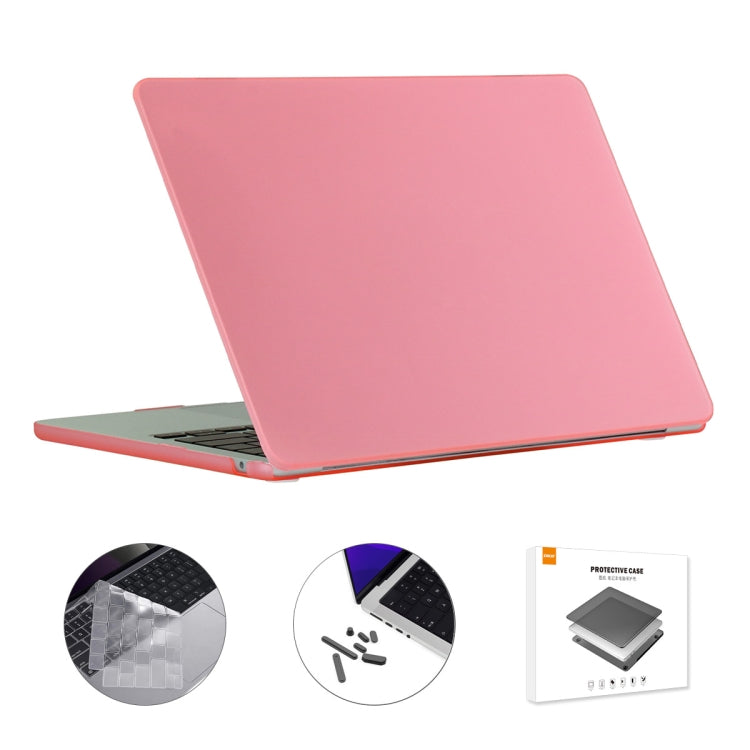 For MacBook Air 13.6 2022/2024 A2681 M2 / A3113 M3 EU Version ENKAY 3 in 1 Matte Laptop Case with TPU Keyboard Film / Anti-dust Plugs