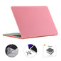 For MacBook Air 13.6 2022/2024 A2681 M2 / A3113 M3 EU Version ENKAY 3 in 1 Matte Laptop Case with TPU Keyboard Film / Anti-dust Plugs